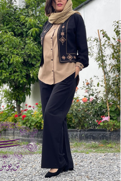 سه تیکه دل آوا مشکی نسکافه ای سه تیکه دل آوا مشکی نسکافه ای