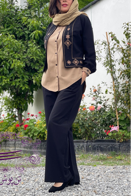 سه تیکه دل آوا مشکی نسکافه ای